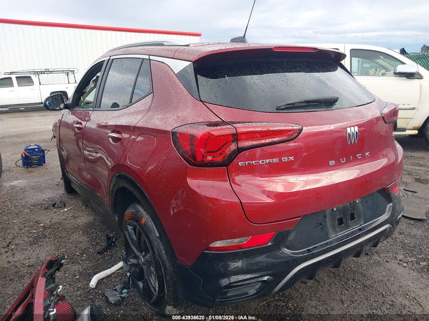 2024 Buick Encore gx VIN KL4AMDSL4RB200060 IAAI salvage auction — FRONT & REAR, Junk (Oklahoma), sold $1,000 on 2026-07-21 (photo 3)