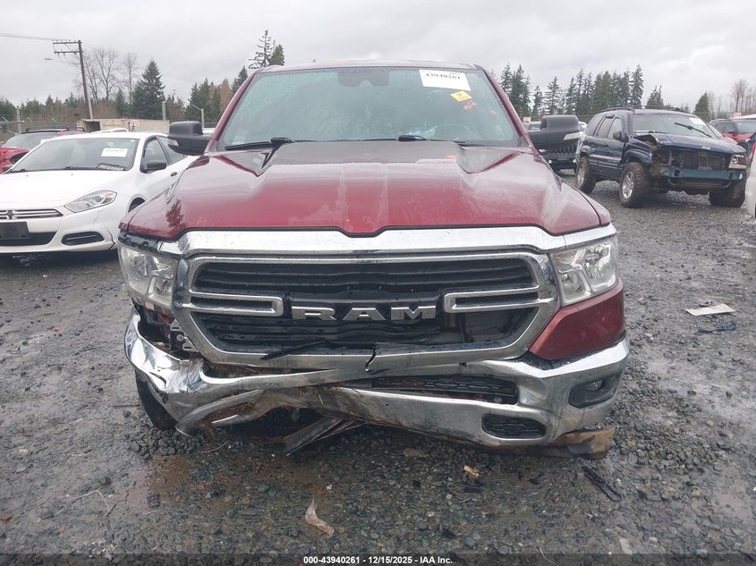 2021 Ram 1500 VIN 1C6SRFFT6MN588523 IAAI salvage auction — FRONT END, Salvage Title, sold $6,400 on 2026-07-30 (photo 6)