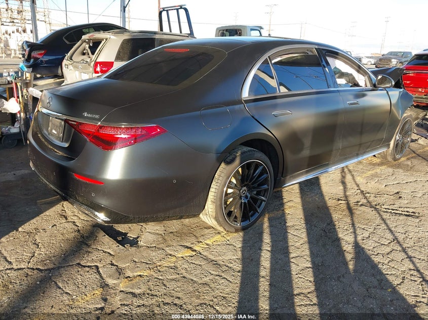 2022 Mercedes-benz S-klasse VIN W1K6G7GB0NA133581 IAAI salvage auction — RIGHT FRONT, Salvage (California), sold $34,025 on 2026-07-07 (photo 4)