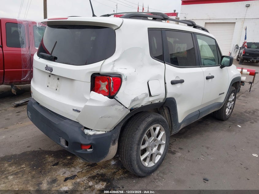 2019 Jeep Renegade VIN ZACNJBAB3KPK55136 IAAI salvage auction — REAR END, Salvage (Nevada), sold $2,800 on 2026-07-09 (photo 4)