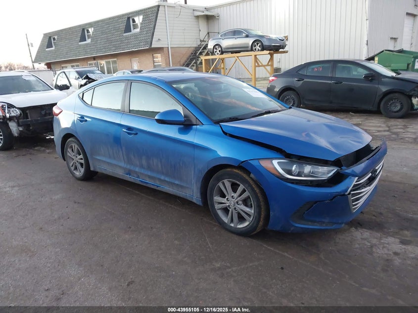 2017 Hyundai Elantra VIN KMHD84LF9HU208993 IAAI salvage auction — THEFT, Salvage (Illinois), sold $25 on 2026-07-28 (photo 1)