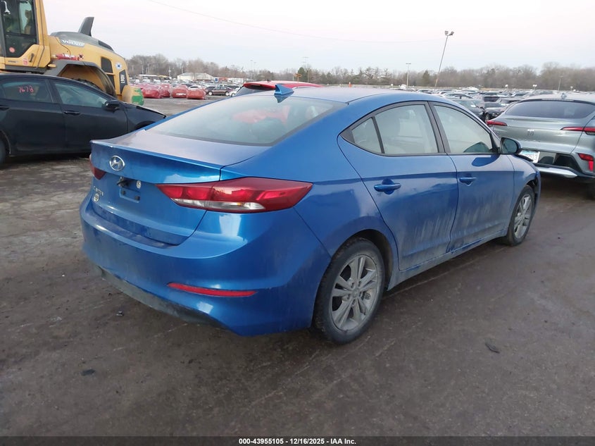 2017 Hyundai Elantra VIN KMHD84LF9HU208993 IAAI salvage auction — THEFT, Salvage (Illinois), sold $25 on 2026-07-28 (photo 4)