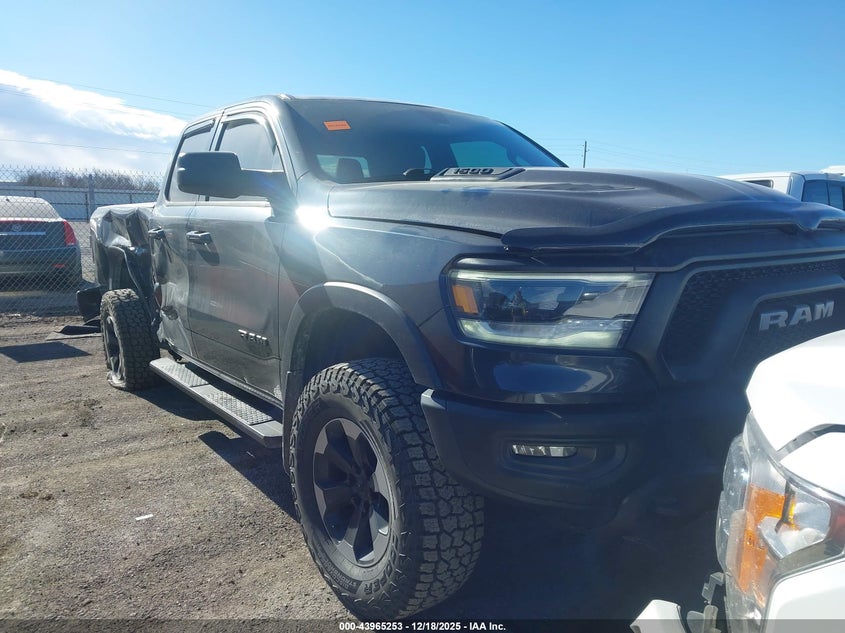 2019 Ram 1500 VIN 1C6RRFEG2KN841613 IAAI salvage auction — LEFT SIDE, Clear (Oklahoma), sold $25 on 2026-07-29 (photo 1)