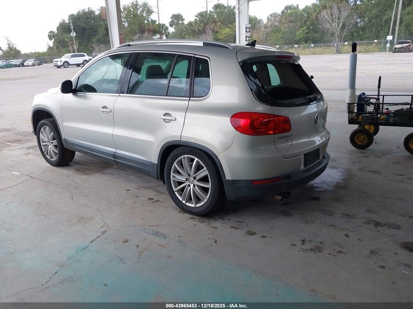 2012 Volkswagen Tiguan VIN WVGAV7AX8CW570531 IAAI salvage auction — RIGHT REAR, Rebuildable (Florida), sold $375 on 2026-07-22 (photo 3)
