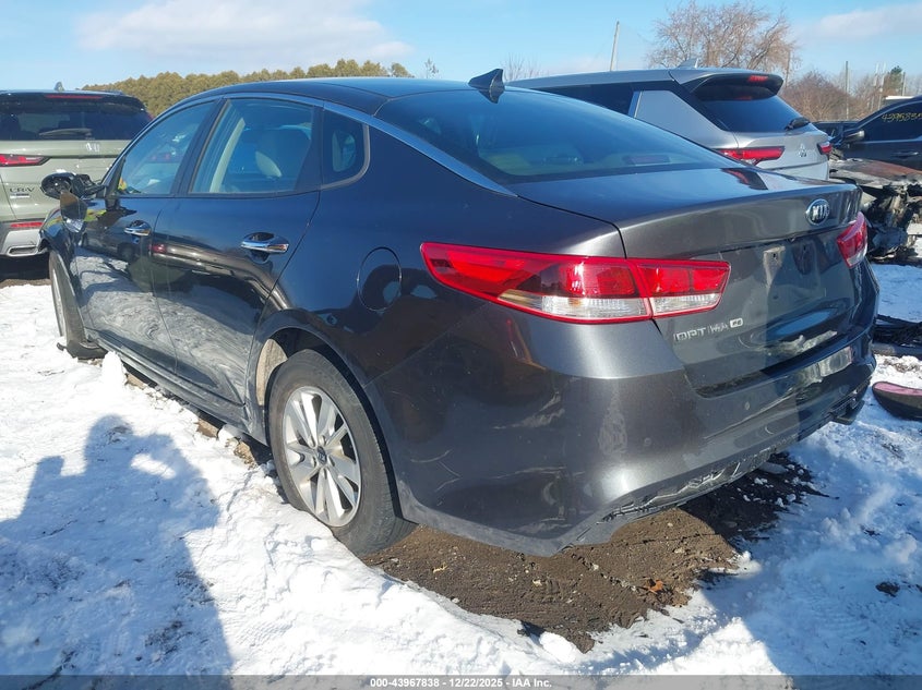2017 Kia Optima VIN 5XXGT4L36HG136355 IAAI salvage auction — FRONT END, Mv-907A (New York), sold $750 on 2026-07-09 (photo 3)