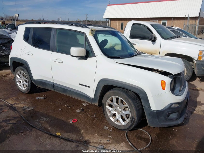 2018 Jeep Renegade VIN ZACCJABB7JPH05050 IAAI salvage auction — LEFT FRONT, Clear (Oklahoma), sold $650 on 2026-08-05 (photo 1)