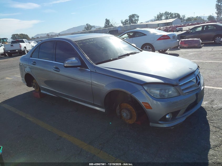 2008 Mercedes-benz C-klasse VIN WDDGF56X58F036943 IAAI salvage auction — REAR END, Salvage (California), sold $100 on 2026-07-28 (photo 1)