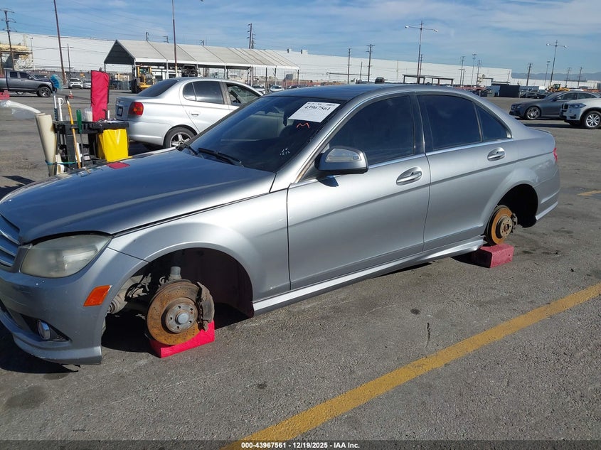 2008 Mercedes-benz C-klasse VIN WDDGF56X58F036943 IAAI salvage auction — REAR END, Salvage (California), sold $100 on 2026-07-28 (photo 2)