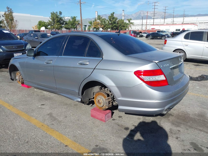 2008 Mercedes-benz C-klasse VIN WDDGF56X58F036943 IAAI salvage auction — REAR END, Salvage (California), sold $100 on 2026-07-28 (photo 3)