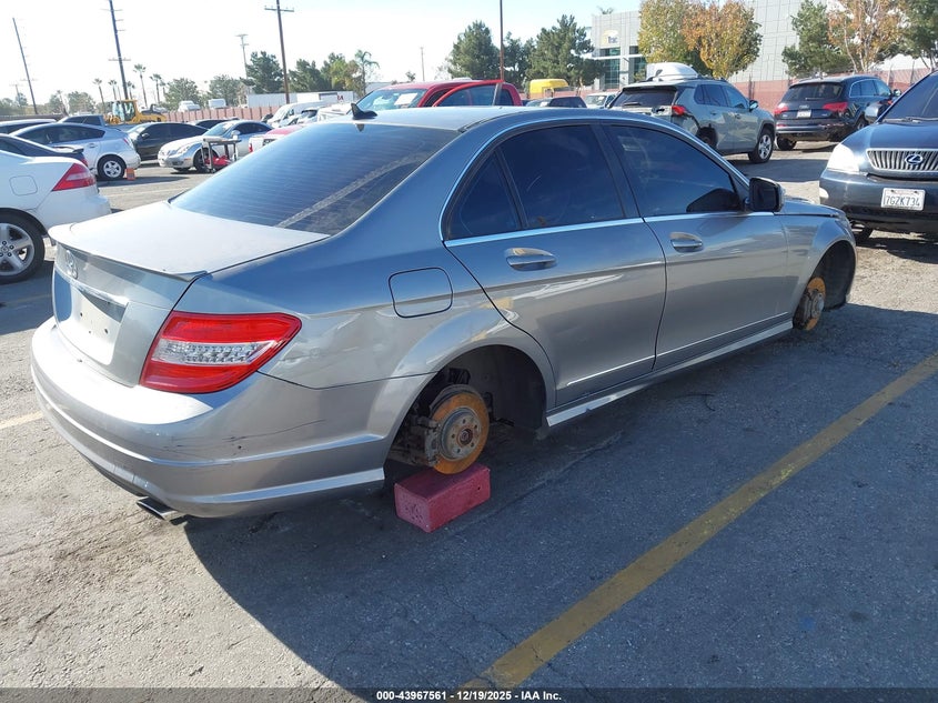 2008 Mercedes-benz C-klasse VIN WDDGF56X58F036943 IAAI salvage auction — REAR END, Salvage (California), sold $100 on 2026-07-28 (photo 4)