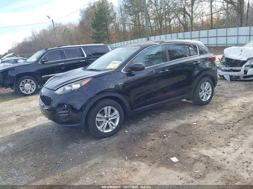 2018 Kia Sportage VIN KNDPMCAC0J7436207 IAAI salvage auction — FRONT & REAR, Salvage (Georgia), sold $4,275 on 2026-07-23 (photo 2)