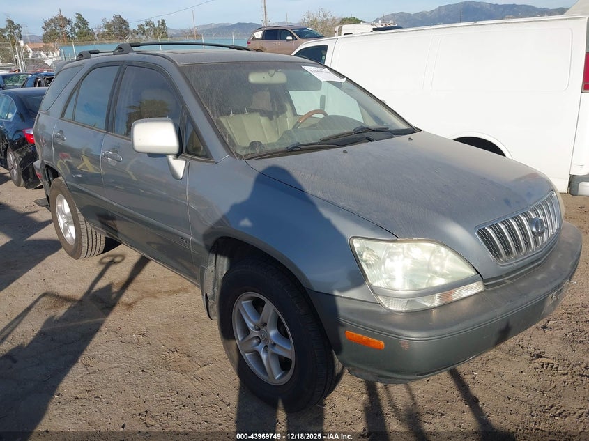2001 Lexus Rx 300 VIN JTJHF10UX10188146 IAAI salvage auction — LEFT FRONT, Salvage (California), sold $100 on 2026-07-22 (photo 1)