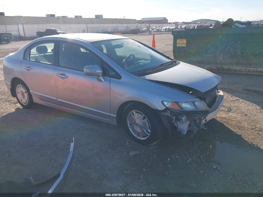 2010 Honda Civic VIN JHMFA3F20AS002899 IAAI salvage auction — LEFT FRONT, Salvage (Kansas), sold $25 on 2026-07-10 (photo 1)