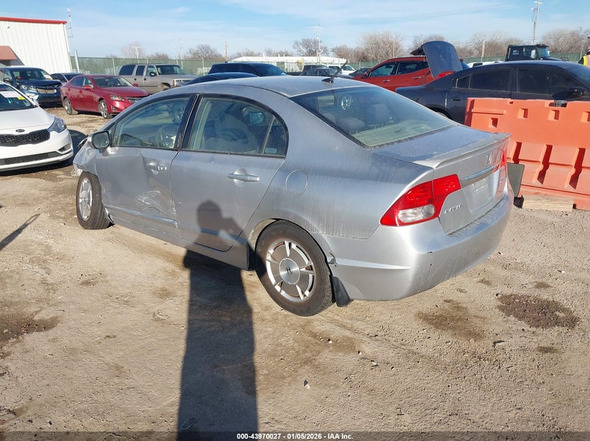 2010 Honda Civic VIN JHMFA3F20AS002899 IAAI salvage auction — LEFT FRONT, Salvage (Kansas), sold $25 on 2026-07-10 (photo 3)
