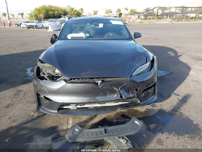 2025 Tesla Model s VIN 5YJSA1E58SF549000 IAAI salvage auction — FRONT END, Salvage Title, sold $9,200 on 2026-07-24 (photo 6)