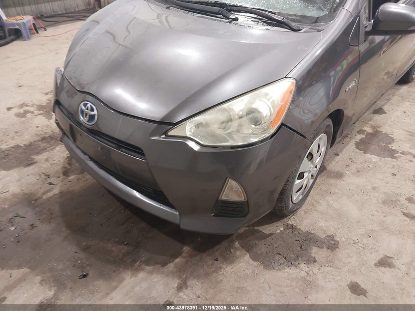 2012 Toyota Prius c VIN JTDKDTB3XC1526219 IAAI salvage auction — RIGHT FRONT, Salvage (Indiana), sold $400 on 2026-07-21 (photo 6)