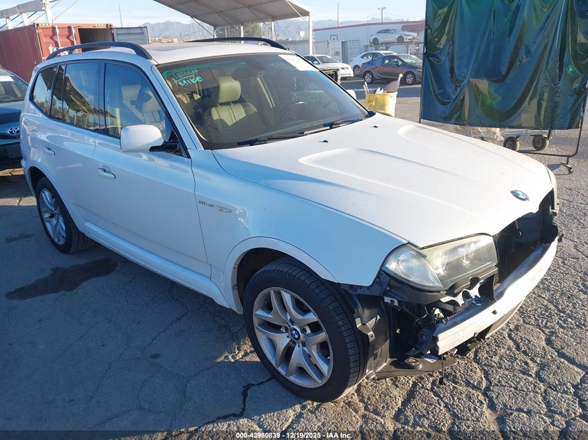 2007 BMW X3 VIN WBXPC93417WF15742 IAAI salvage auction — FRONT END, Salvage (California), sold $1,050 on 2026-07-15 (photo 1)