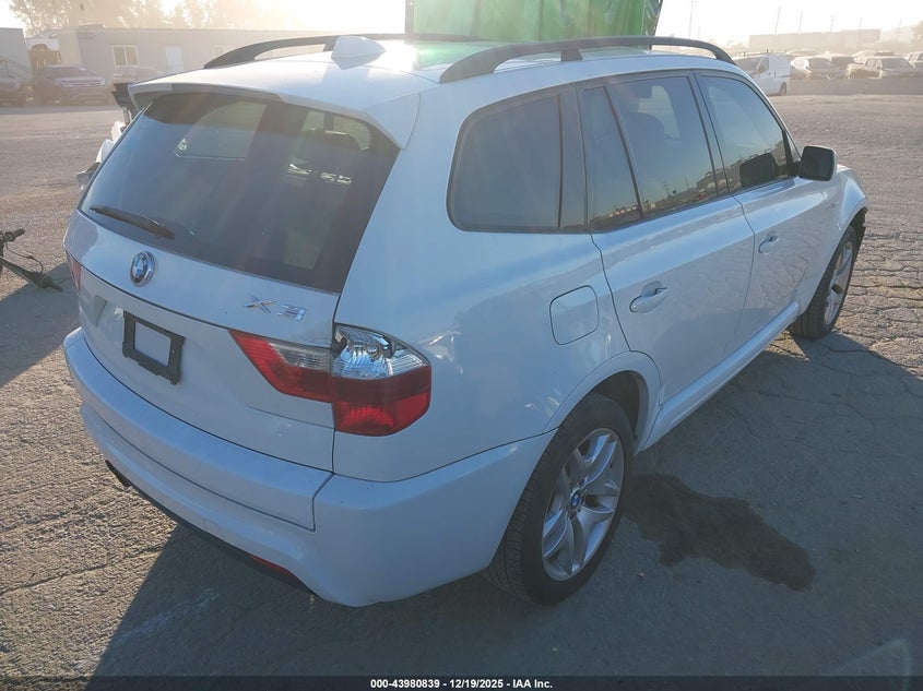 2007 BMW X3 VIN WBXPC93417WF15742 IAAI salvage auction — FRONT END, Salvage (California), sold $1,050 on 2026-07-15 (photo 4)