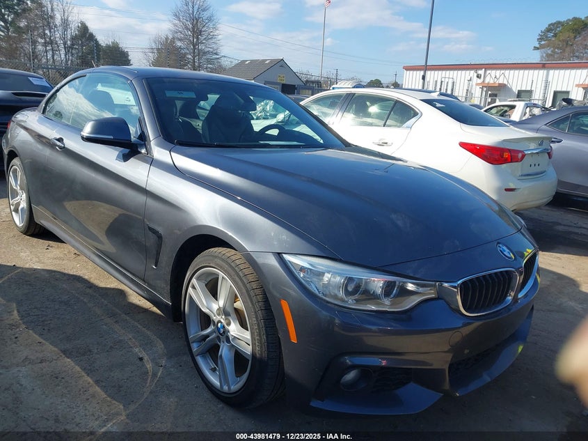 2015 BMW 4er VIN WBA3V9C50FP798653 IAAI salvage auction — LEFT SIDE, Salvage Title, sold $3,700 on 2026-07-20 (photo 1)