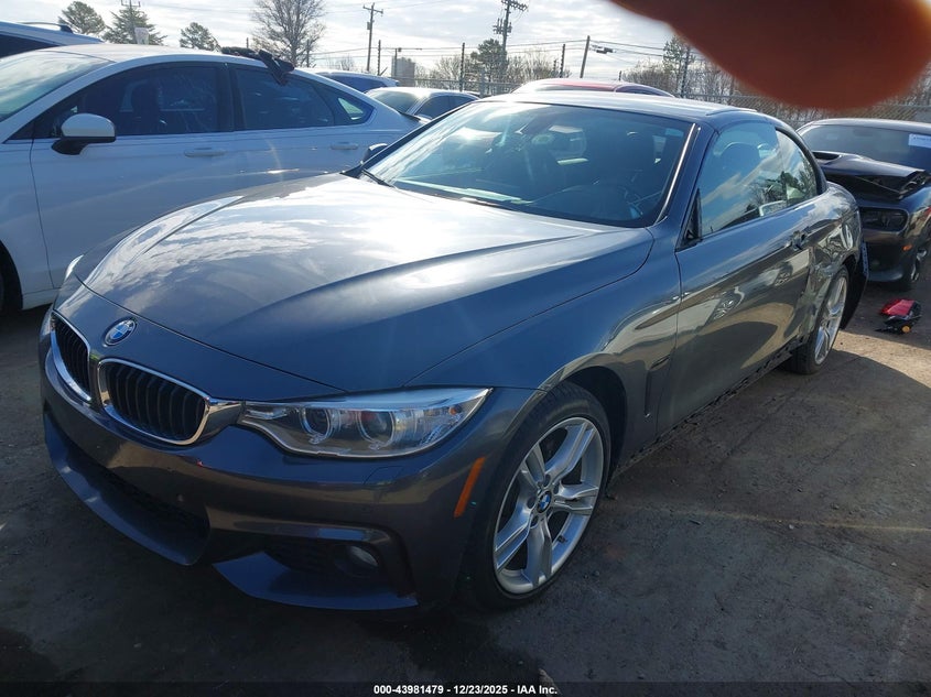 2015 BMW 4er VIN WBA3V9C50FP798653 IAAI salvage auction — LEFT SIDE, Salvage Title, sold $3,700 on 2026-07-20 (photo 2)