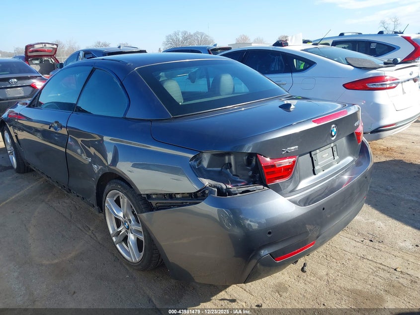 2015 BMW 4er VIN WBA3V9C50FP798653 IAAI salvage auction — LEFT SIDE, Salvage Title, sold $3,700 on 2026-07-20 (photo 3)