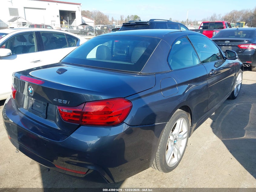 2015 BMW 4er VIN WBA3V9C50FP798653 IAAI salvage auction — LEFT SIDE, Salvage Title, sold $3,700 on 2026-07-20 (photo 4)