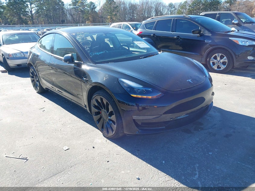 2022 Tesla Model 3 VIN 5YJ3E1EC7NF175734 IAAI salvage auction — REAR END, Other, sold $4,850 on 2026-07-22 (photo 1)