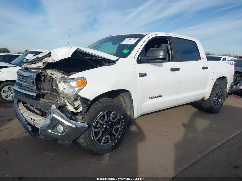 2015 Toyota Tundra VIN 5TFDW5F18FX436270 IAAI salvage auction — LEFT FRONT, Salvage Title, sold $10,200 on 2026-07-09 (photo 2)