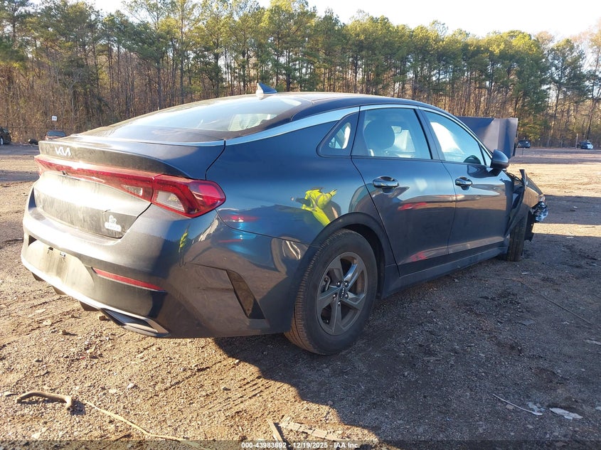2022 Kia K5 VIN 5XXG14J29NG109954 IAAI salvage auction — FRONT END, Salvage (Alabama), sold $2,000 on 2026-07-15 (photo 4)