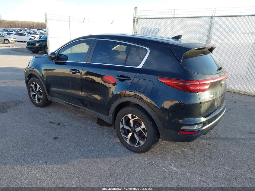 2021 Kia Sportage VIN KNDPMCAC9M7918355 IAAI salvage auction — FRONT END, Salvage Title, sold $2,350 on 2026-07-23 (photo 3)