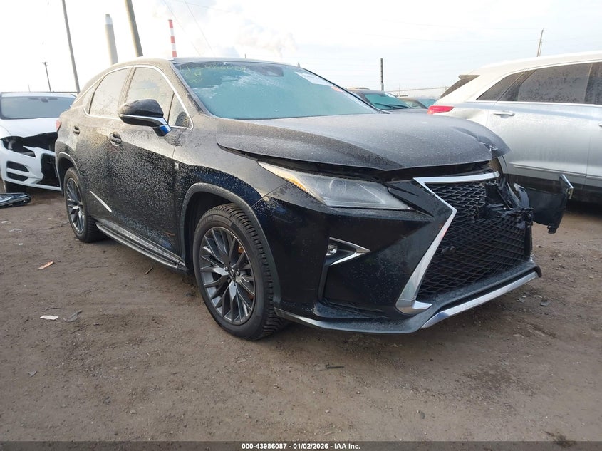 2017 Lexus Rx 350 VIN 2T2BZMCA9HC085962 IAAI salvage auction — FRONT END, Clear (Indiana), sold $9,900 on 2026-07-26 (photo 1)