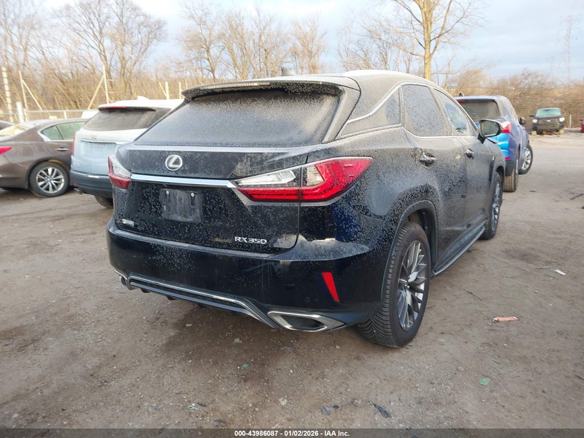 2017 Lexus Rx 350 VIN 2T2BZMCA9HC085962 IAAI salvage auction — FRONT END, Clear (Indiana), sold $9,900 on 2026-07-26 (photo 4)