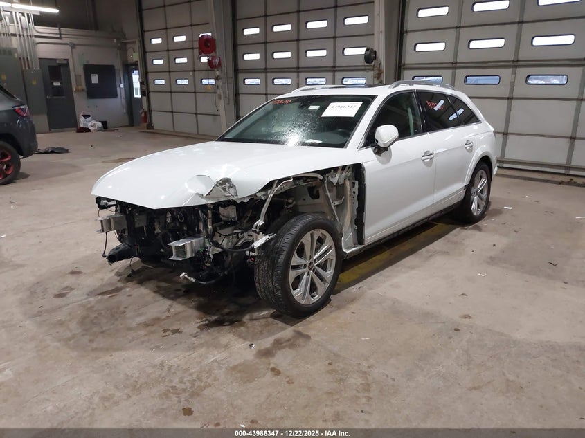 2024 Audi A4 allroad VIN WA18ABF40RA004749 IAAI salvage auction — FRONT END, Salvage (Indiana), sold $13,600 on 2026-08-02 (photo 2)