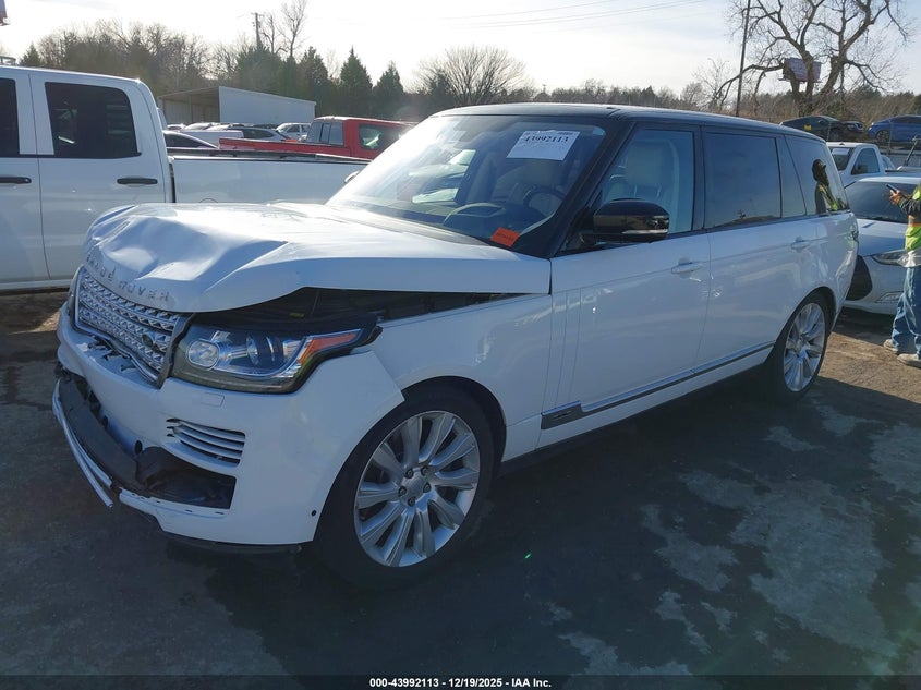 2016 Land rover RANGE ROVER VIN SALGS3EF4GA257683 IAAI salvage auction — FRONT END, Clear (Oklahoma), sold $25 on 2026-08-20 (photo 2)