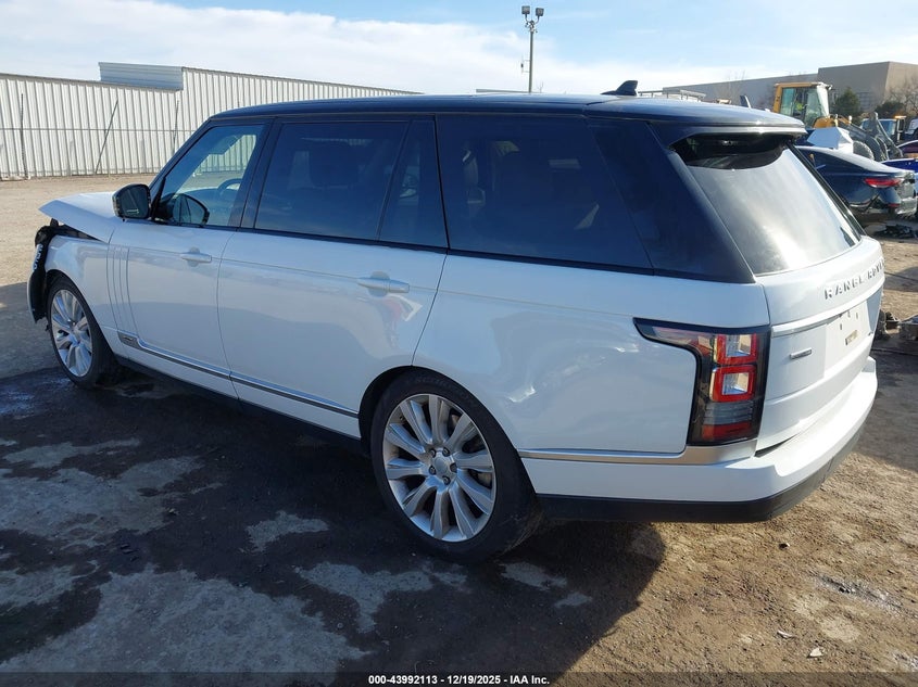 2016 Land rover RANGE ROVER VIN SALGS3EF4GA257683 IAAI salvage auction — FRONT END, Clear (Oklahoma), sold $25 on 2026-08-20 (photo 3)