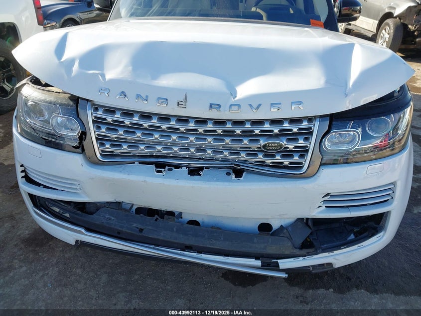 2016 Land rover RANGE ROVER VIN SALGS3EF4GA257683 IAAI salvage auction — FRONT END, Clear (Oklahoma), sold $25 on 2026-08-20 (photo 6)