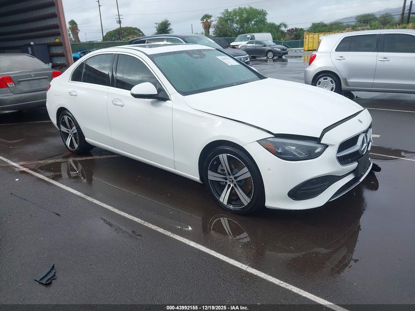 2024 Mercedes-benz C class VIN W1KAF4GB4RR211346 IAAI salvage auction — FRONT END, Clear (Hawaii), sold $13,100 on 2026-07-21 (photo 1)