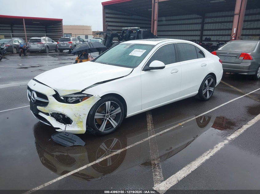 2024 Mercedes-benz C class VIN W1KAF4GB4RR211346 IAAI salvage auction — FRONT END, Clear (Hawaii), sold $13,100 on 2026-07-21 (photo 2)