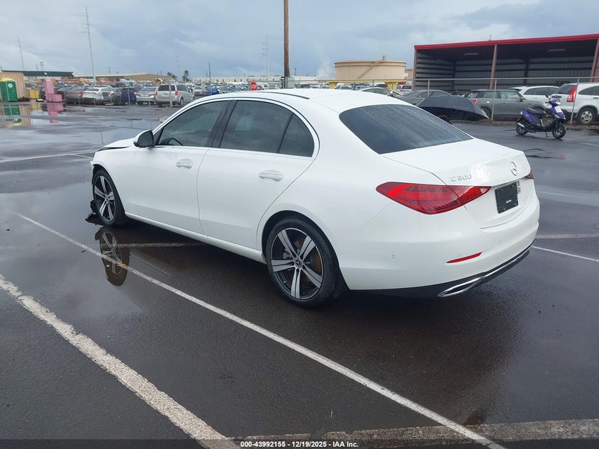 2024 Mercedes-benz C class VIN W1KAF4GB4RR211346 IAAI salvage auction — FRONT END, Clear (Hawaii), sold $13,100 on 2026-07-21 (photo 3)
