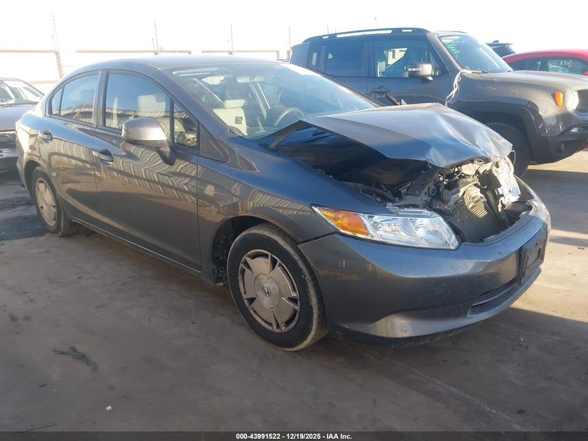 2012 Honda Civic VIN 2HGFB2F6XCH329107 IAAI salvage auction — FRONT END, Other, sold $450 on 2026-07-21 (photo 1)