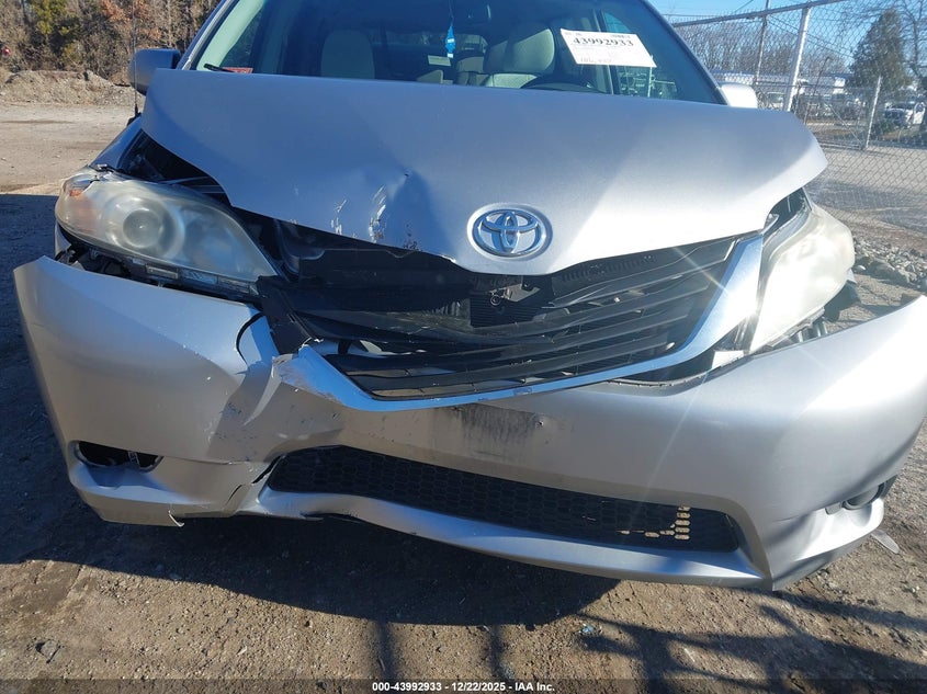 2011 Toyota Sienna VIN 5TDKK3DC6BS151515 IAAI salvage auction — FRONT END, Salvage (Rhode Island), sold $1,500 on 2026-07-28 (photo 6)