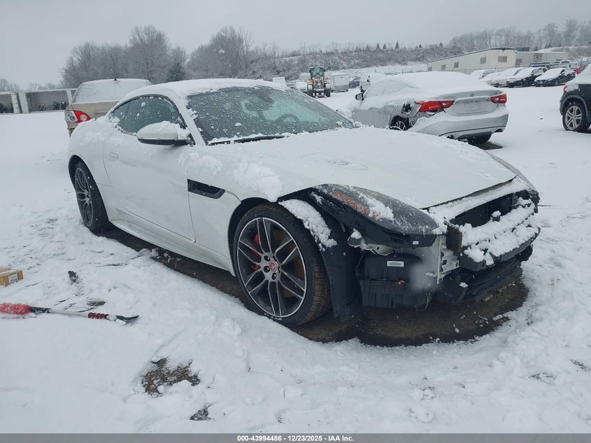 2016 Jaguar F-type VIN SAJWJ6DL8GMK34440 IAAI salvage auction — FRONT END, Salvage (New Jersey), sold $12,200 on 2026-08-01 (photo 1)