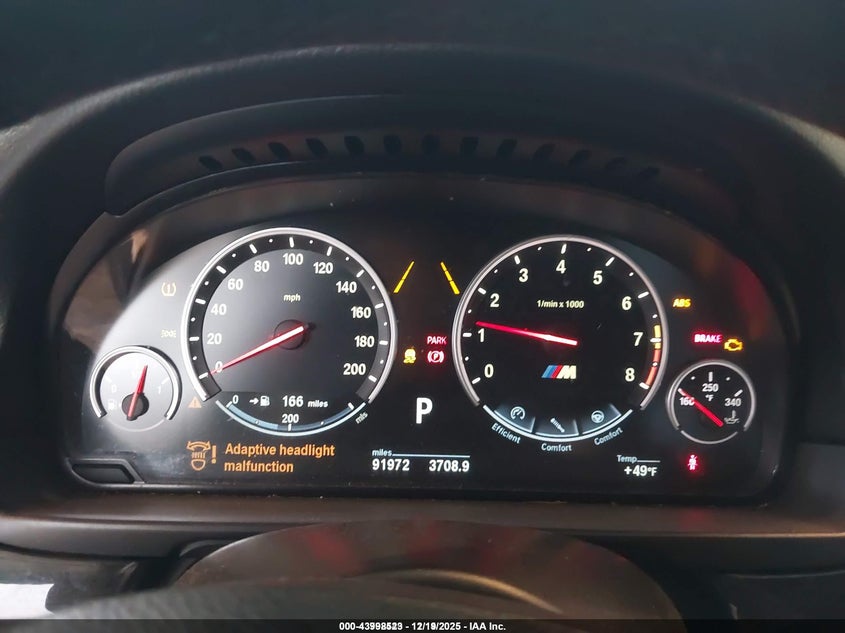 2013 BMW M5 VIN WBSFV9C51DD096381 IAAI salvage auction — FRONT END, Other, sold $8,125 on 2026-08-19 (photo 7)