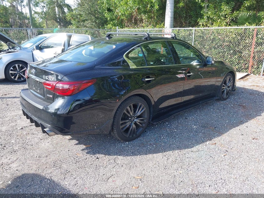 2020 Infiniti Q50 VIN JN1EV7APXLM203425 IAAI salvage auction — REAR END, Certificate Of Destruction (Florida), sold $4,850 on 2026-08-31 (photo 4)