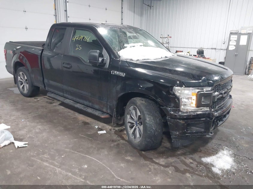 2019 Ford F-150 VIN 1FTEX1EP0KKC74741 IAAI salvage auction — FRONT END, Salvage Title, sold $3,550 on 2026-07-30 (photo 1)