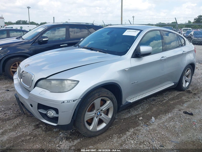 2009 BMW X6 VIN 5UXFG83599LZ93357 IAAI salvage auction — LEFT & RIGHT, Salvage (Illinois), sold $550 on 2026-07-14 (photo 2)