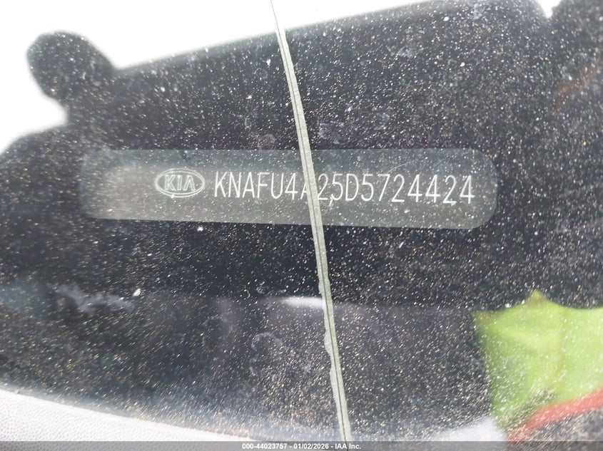 2013 Kia Forte VIN KNAFU4A25D5724424 IAAI salvage auction — FRONT END, Salvage (Pennsylvania), sold $375 on 2026-07-27 (photo 9)