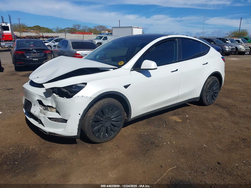 2022 Tesla Model y VIN 7SAYGAEE8NF540779 IAAI salvage auction — FRONT END, Salvage (Hawaii), sold $6,950 on 2026-07-16 (photo 2)
