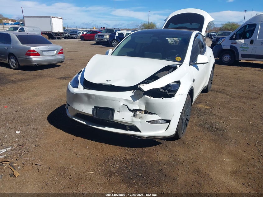 2022 Tesla Model y VIN 7SAYGAEE8NF540779 IAAI salvage auction — FRONT END, Salvage (Hawaii), sold $6,950 on 2026-07-16 (photo 6)