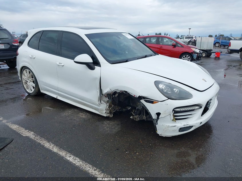 2014 Porsche Cayenne VIN WP1AD2A20ELA73362 IAAI salvage auction — RIGHT FRONT, Salvage (California), sold $1,150 on 2026-07-29 (photo 1)